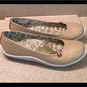 Dr Scholl's Joliet gold ballet flat shoes